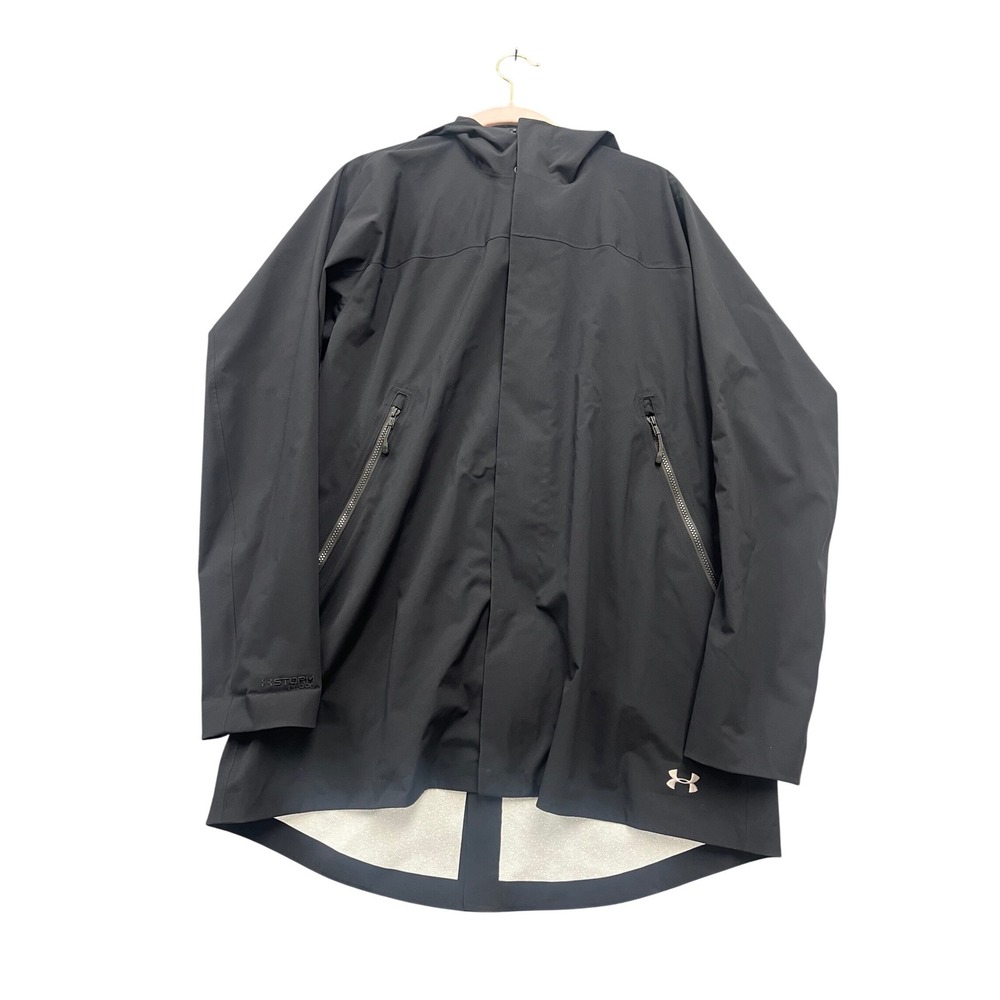 Under Armour Black Hooded Raincoat